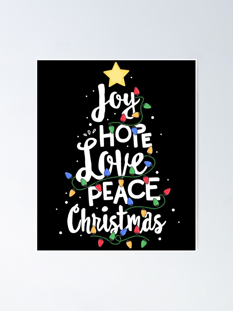 Joy Hope Love Peace Christmas Tree Red Buffalo Plaid Xmas T-Shirt Joy Hope Love Peace Christmas Tree Red Buffalo Plaid Xmas T-Shirt
