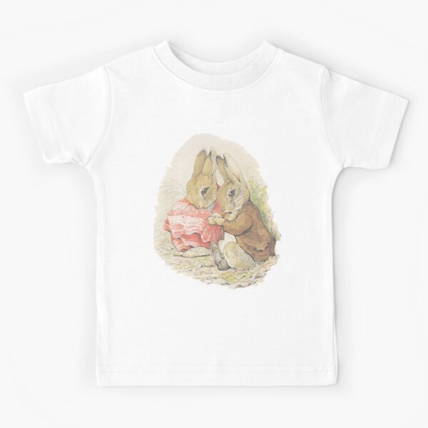 Item preview, Cuddling Rabbit Couple - Beatrix Potter designed and sold by forgottenbeauty.