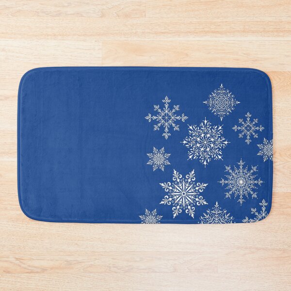 Item preview, Holiday Snowflake Pattern on Blue Background designed and sold by LaRoach Digital Arts.