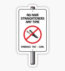 Pegatina No Straighteners