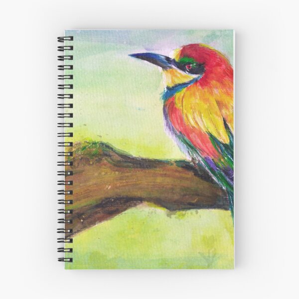 Item preview, Colorful Bird on Branch designed and sold by artofmsmarikit.