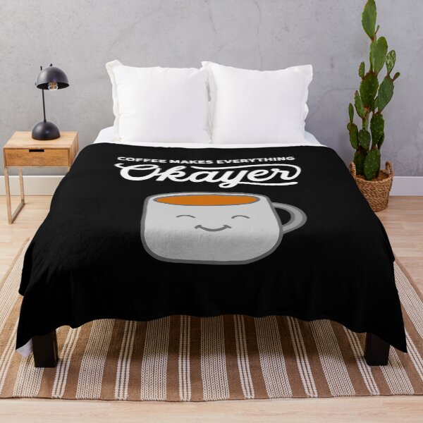 Artikelvorschau, Kaffee macht alles Okayer lustige Illustration entworfen und verkauft von ripsydesigns.