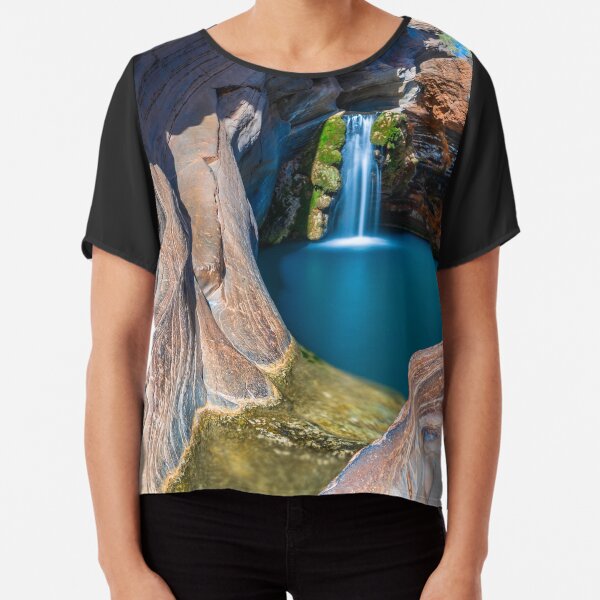 Spa Pool in Hamersley Gorge, Karijini Chiffon Top