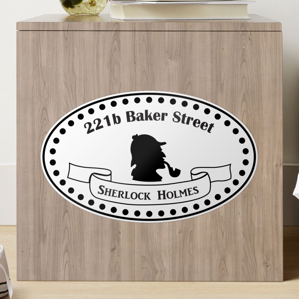 Sherlock Holmes 221B Baker Street Flat Number Custom Doormat by