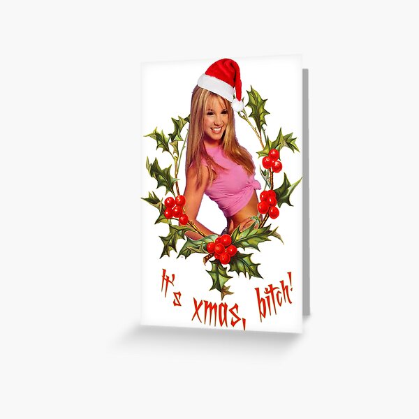 Britney Christmas Greeting Cards Redbubble