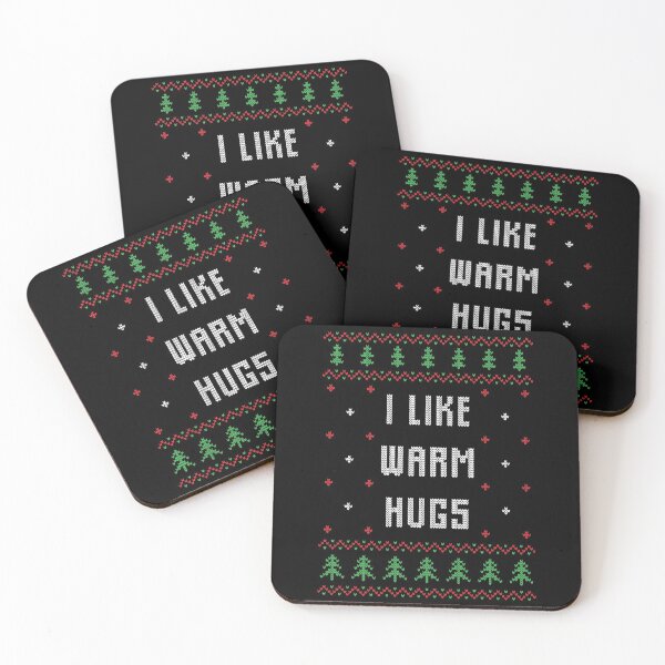 Aperçu de l'œuvre Ugly Sweater Christmas Design - J'aime les câlins chauds créée et vendue par webpatty.