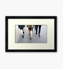 Fashion On The Move Framed Print