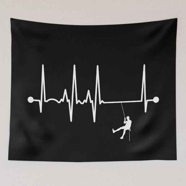 Item preview, Abseiling Heartbeat designed and sold by teesaurus.