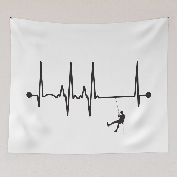 Item preview, Abseiling Heartbeat designed and sold by teesaurus.