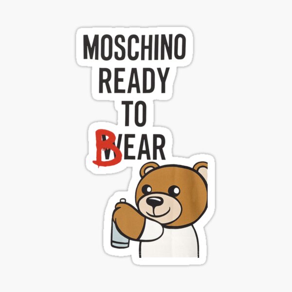 moschino jouer à supporter Sticker