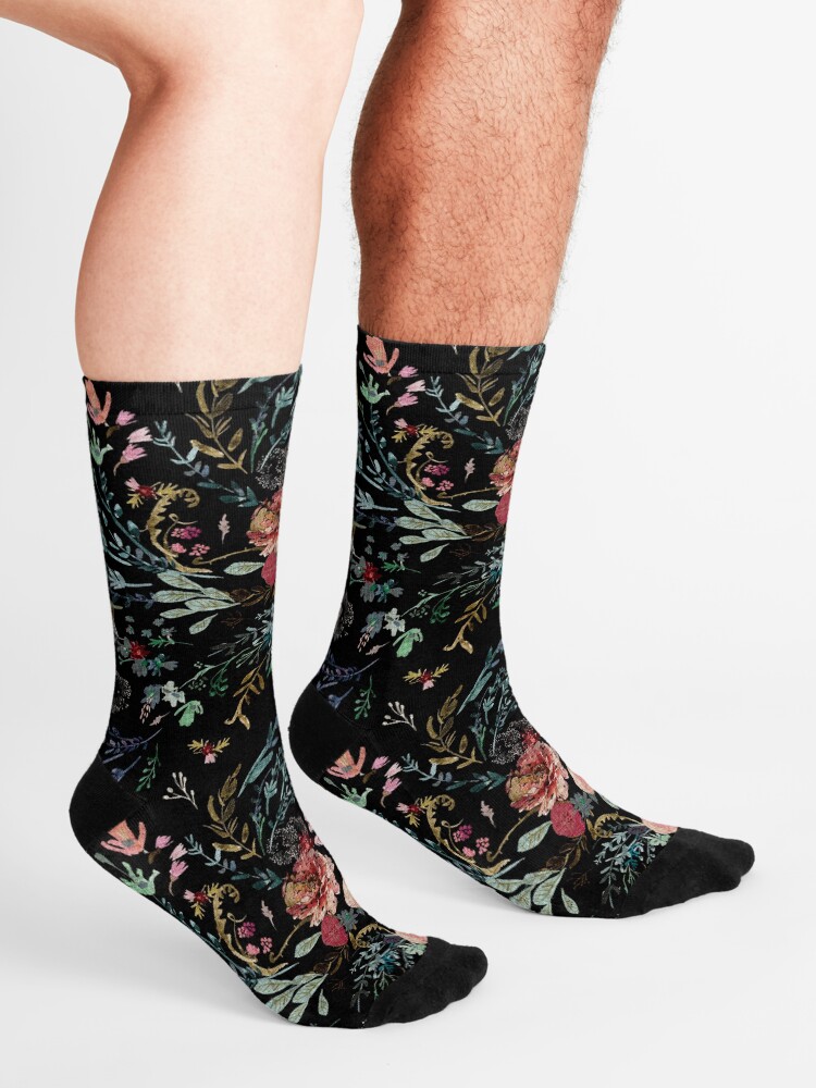 Alternate view of Midnight Floral Socks