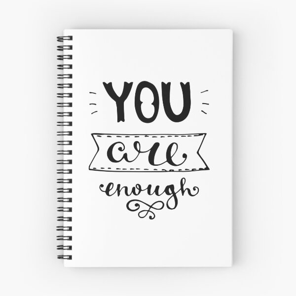 Item preview, Motivational Inspirational and Positive quote - You are enough typography text art by Word Fandom - wordfandom designed and sold by Kerry Pritchard.