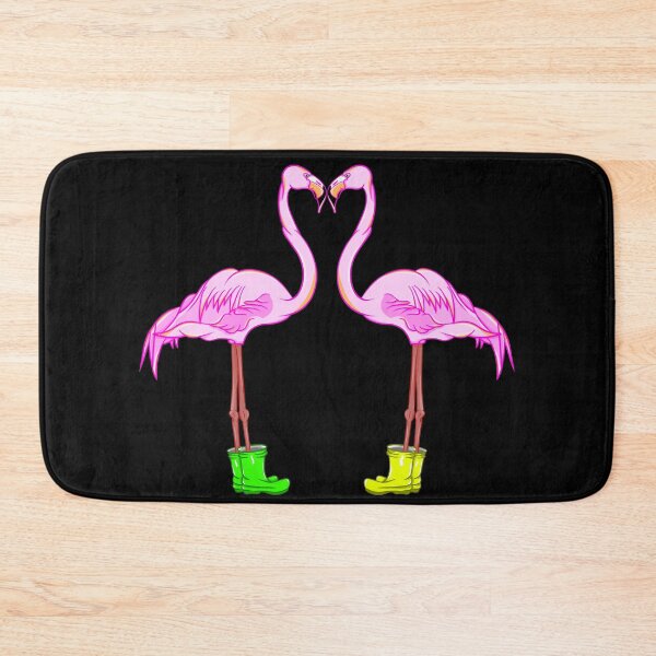 Item preview, Flamingos Wearing Boots designed and sold by piedaydesigns.