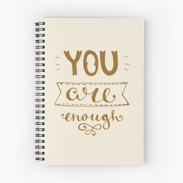 Item preview, Motivational Inspirational and Positive quote - You are enough typography text art by Word Fandom - wordfandom designed and sold by Kerry Pritchard.