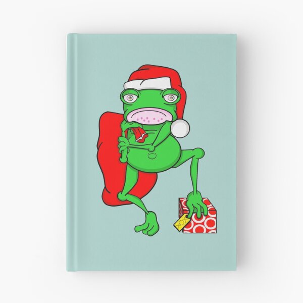 Item preview, Grumpy Frog Dressed as Santa designed and sold by piedaydesigns.
