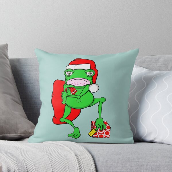 Item preview, Grumpy Frog Dressed as Santa designed and sold by piedaydesigns.