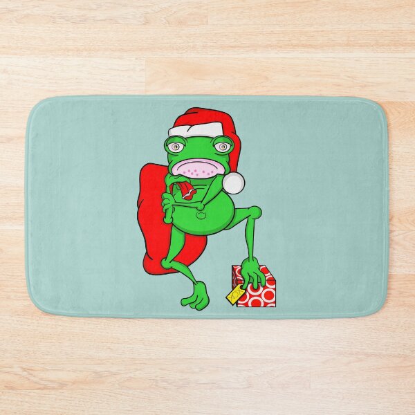 Item preview, Grumpy Frog Dressed as Santa designed and sold by piedaydesigns.