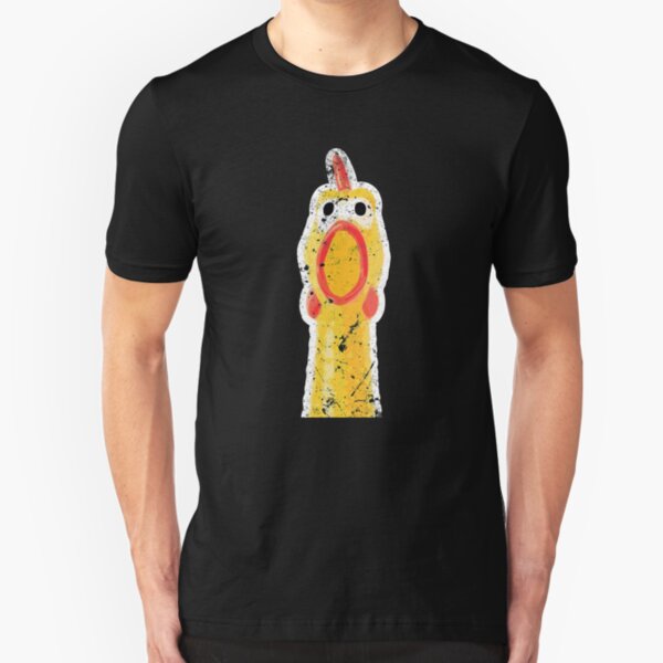 Shrieking Rubber Chicken Slim Fit T-Shirt