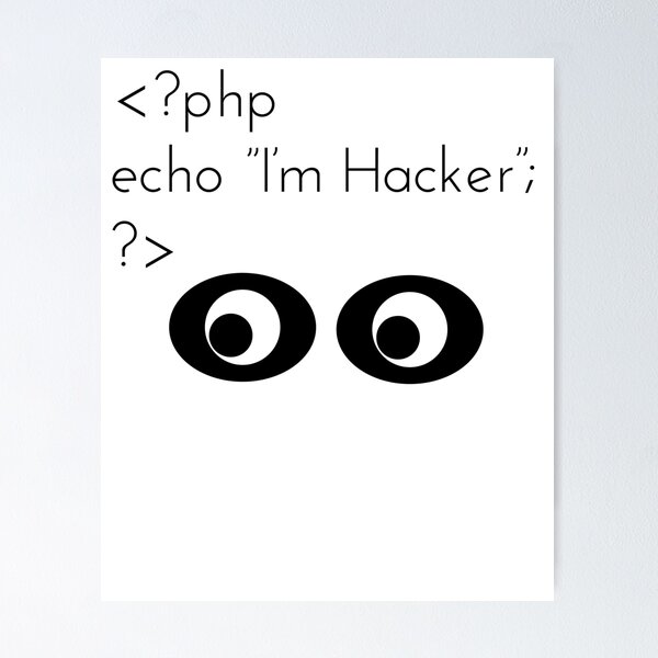 Artikel-Vorschau von Ich bin Hacker PHP Echo, designt und verkauft von nemo-shop.