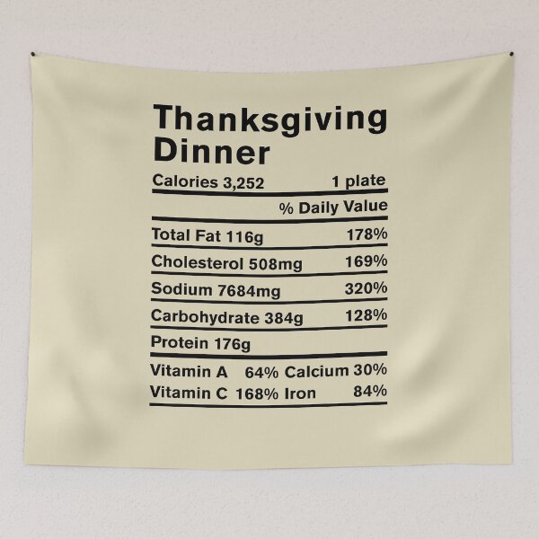 Item preview, Thanksgiving Dinner Nutrition Information (Holiday Party Costume) Shirt designed and sold by countercolour.
