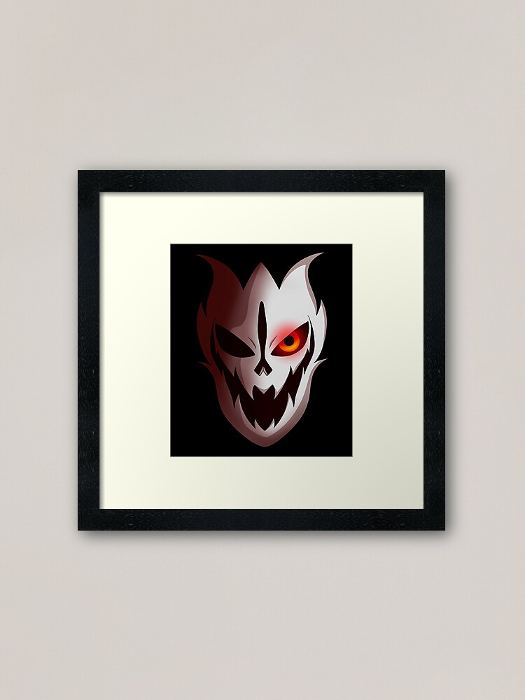 Underfell Gaster Blaster Framed Art Print By Dbzexpert069 Redbubble