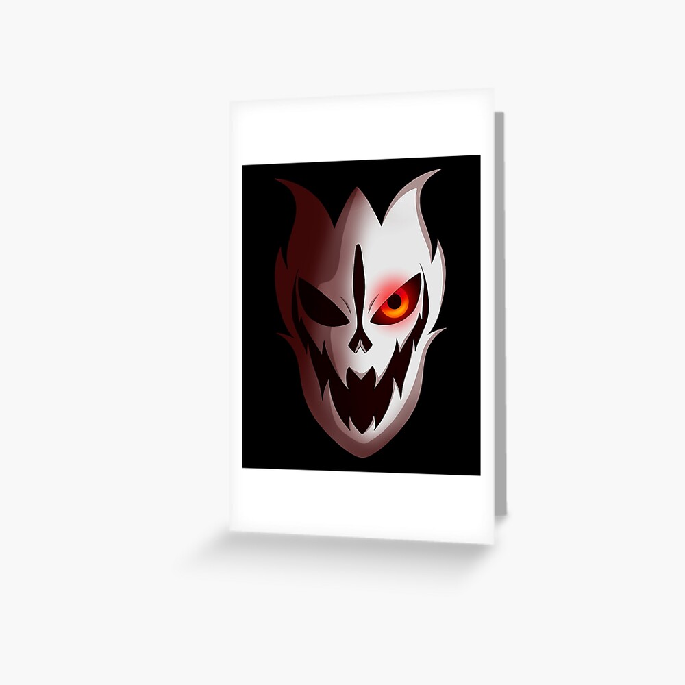 Underfell Gaster Blaster Greeting Card By Dbzexpert069 Redbubble