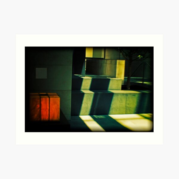 STEPS AND BOX Art Print