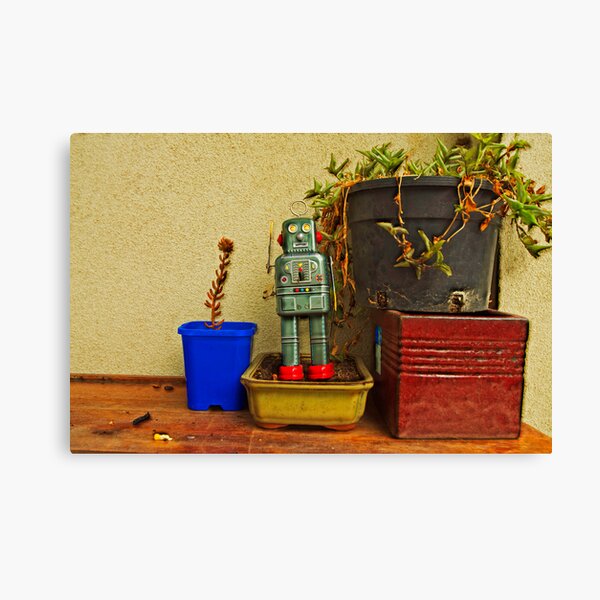 STILL LIFE WITH ROBOT Canvas Print