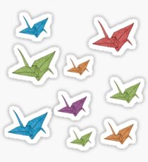 Paper Cranes Sticker