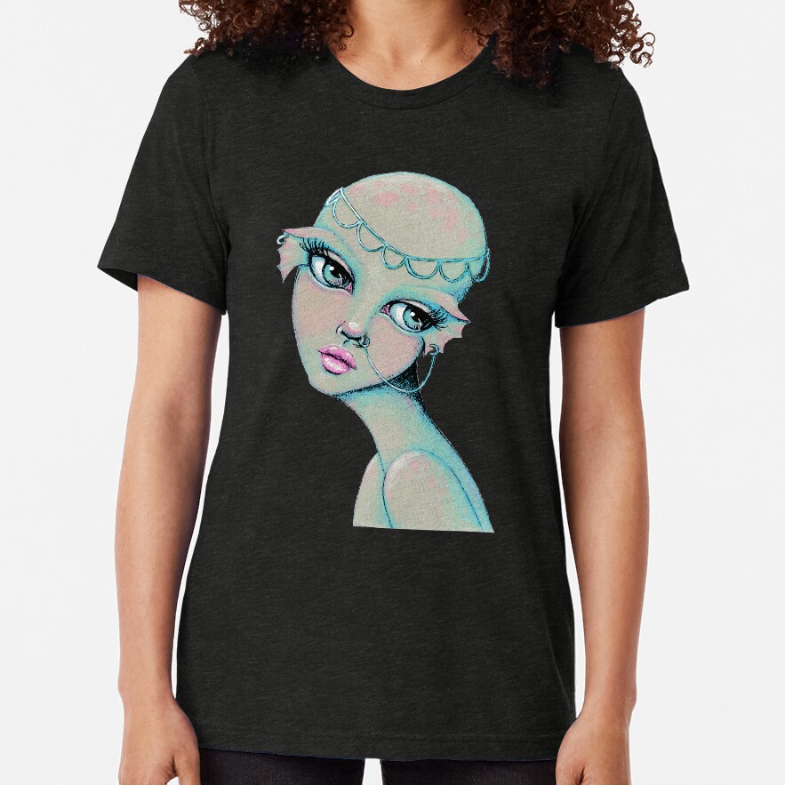 Bald & Beautiful Mermaid Tri-blend T-Shirt