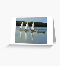 Yatchs on tow Greeting Card