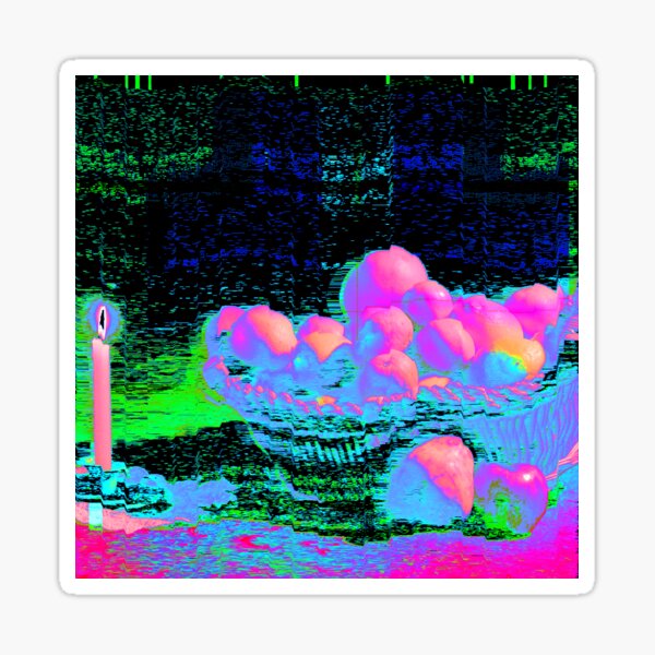 Item preview, "orangeBowl1C-1" Glitched image of a still life designed and sold by telenaut.