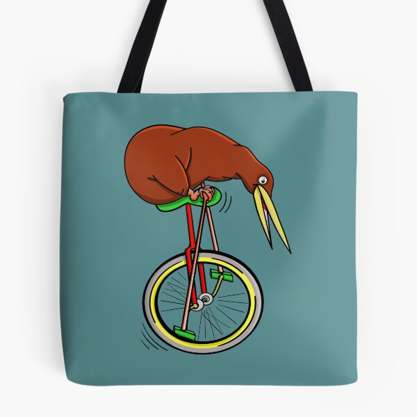 Item preview, Kiwi Riding A Unicycle designed and sold by piedaydesigns.