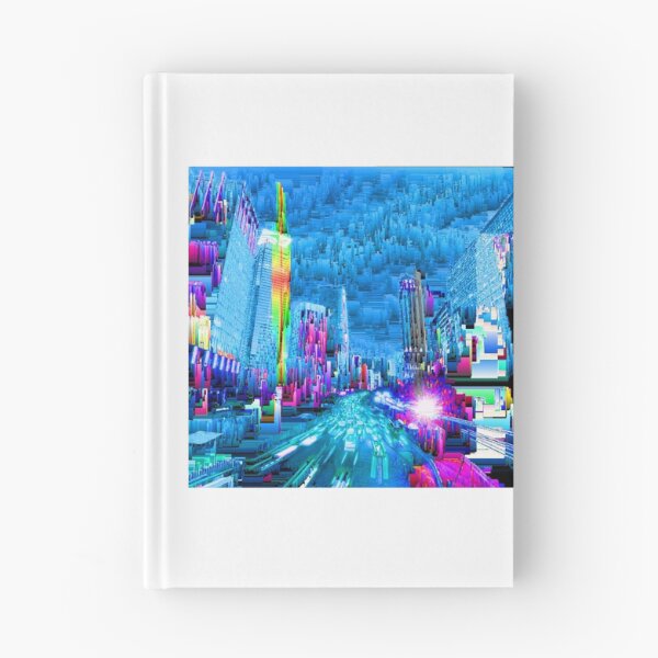 Item preview, "metropolis3B-1" Glitched image of a bustling metropolis designed and sold by telenaut.
