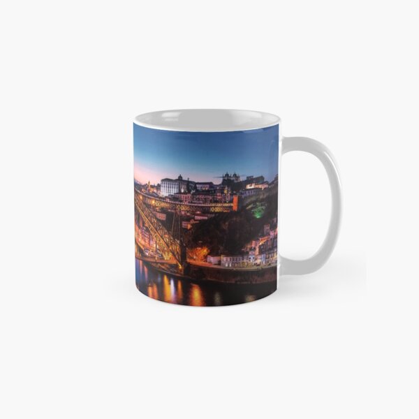 Portugal City Lights Bridge Crossing Classic Mug