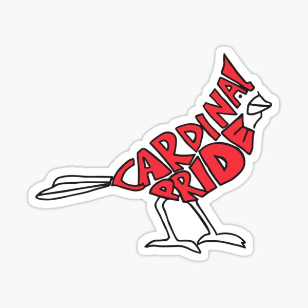 Cardinal Pride Sticker