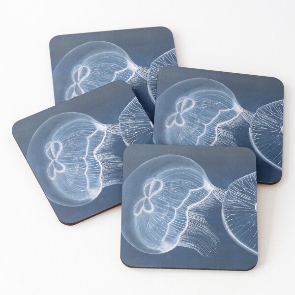 Item preview, watercolour moon jellyfish artwork designed and sold by julie-wang-13.
