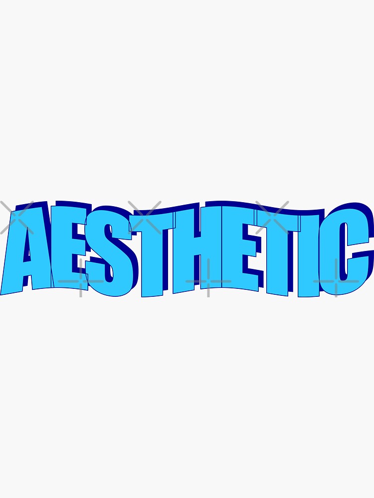 "AESTHETIC Word Art" Sticker for Sale by izacless Redbubble