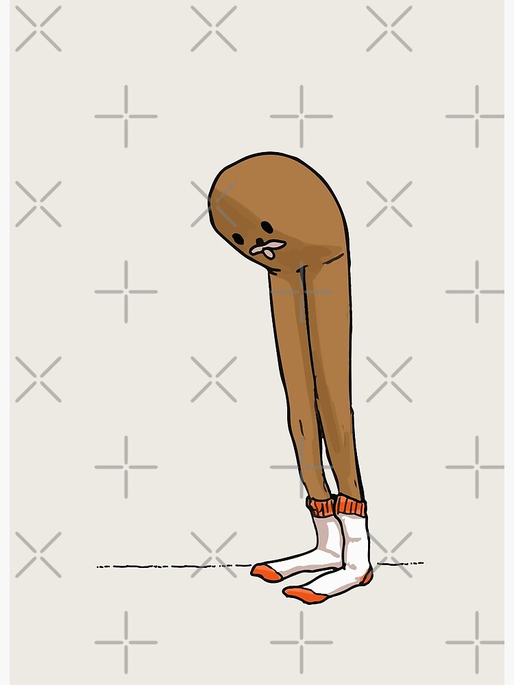 Gondola Meme Long Legs Spurdo Spärde sad looking at his socks feet