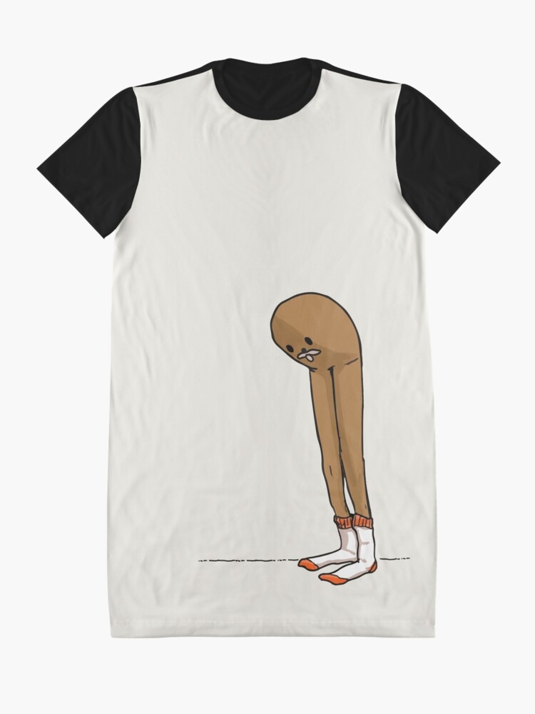 Gondola Meme Long Legs Spurdo Spärde sad looking at his socks feet HD High  Quality Online Store Graphic T-Shirt Dress for Sale by iresist