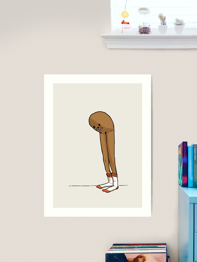 Gondola Meme Long Legs Spurdo Spärde sad looking at his socks feet