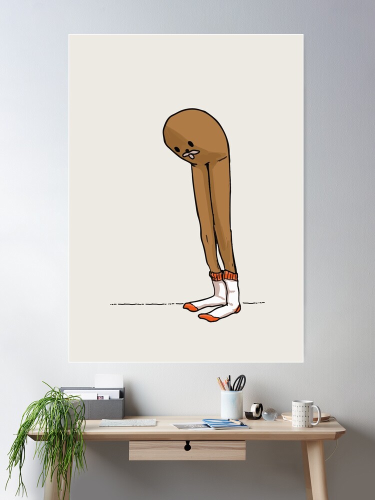 Gondola Meme Long Legs Spurdo Spärde sad looking at his socks feet HD High  Quality Online Store | Sticker