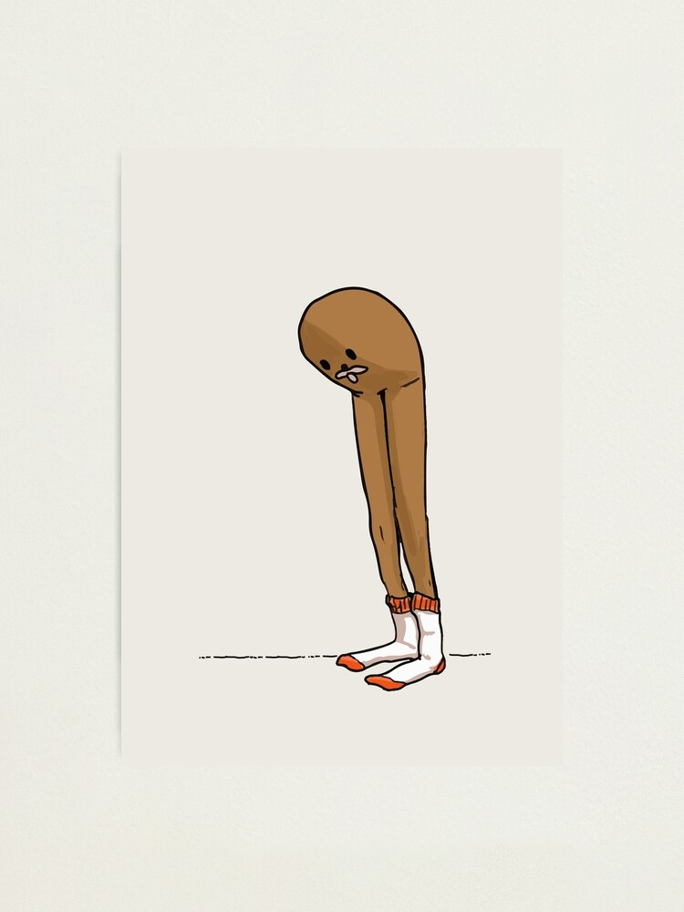 Gondola Meme Long Legs Spurdo Spärde sad looking at his socks feet HD High  Quality Online Store | Photographic Print