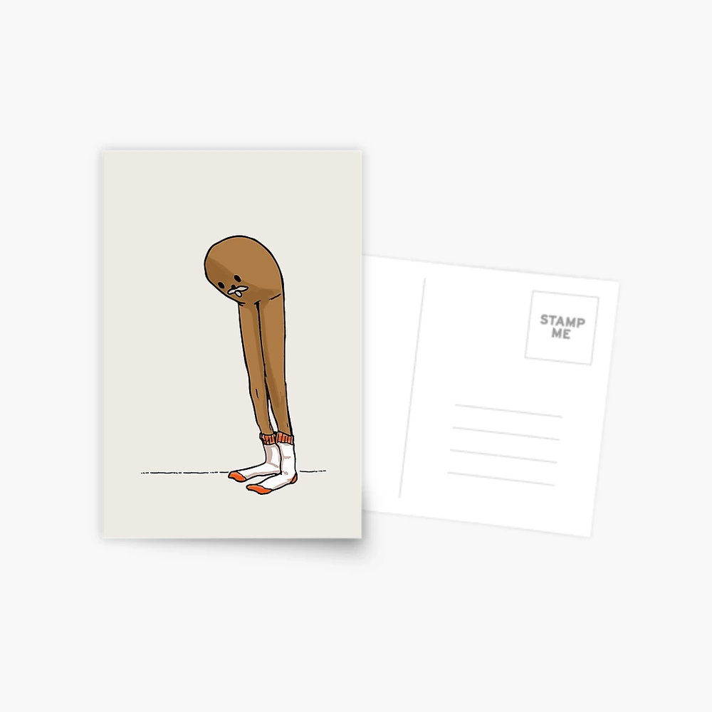 Gondola Meme Long Legs Spurdo Spärde sad looking at his socks feet HD High  Quality Online Store | Sticker