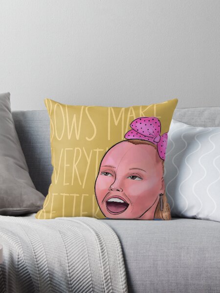 JoJo Siwa Isn t Afraid. Of anything Pillow for Sale by Natalie Tirabassi Redbubble