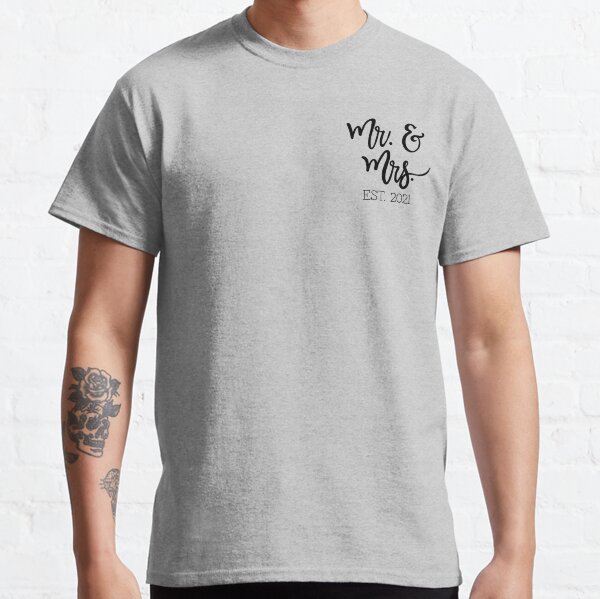 Item preview, ~Mr. & Mrs.~ established 2021 designed and sold by Lindsey Fletcher.