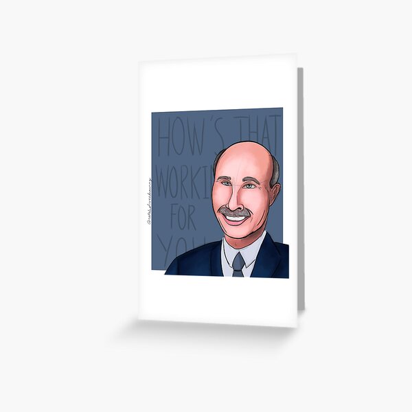 Dr. Phil as an M&M Greeting Card for Sale by Qtroise