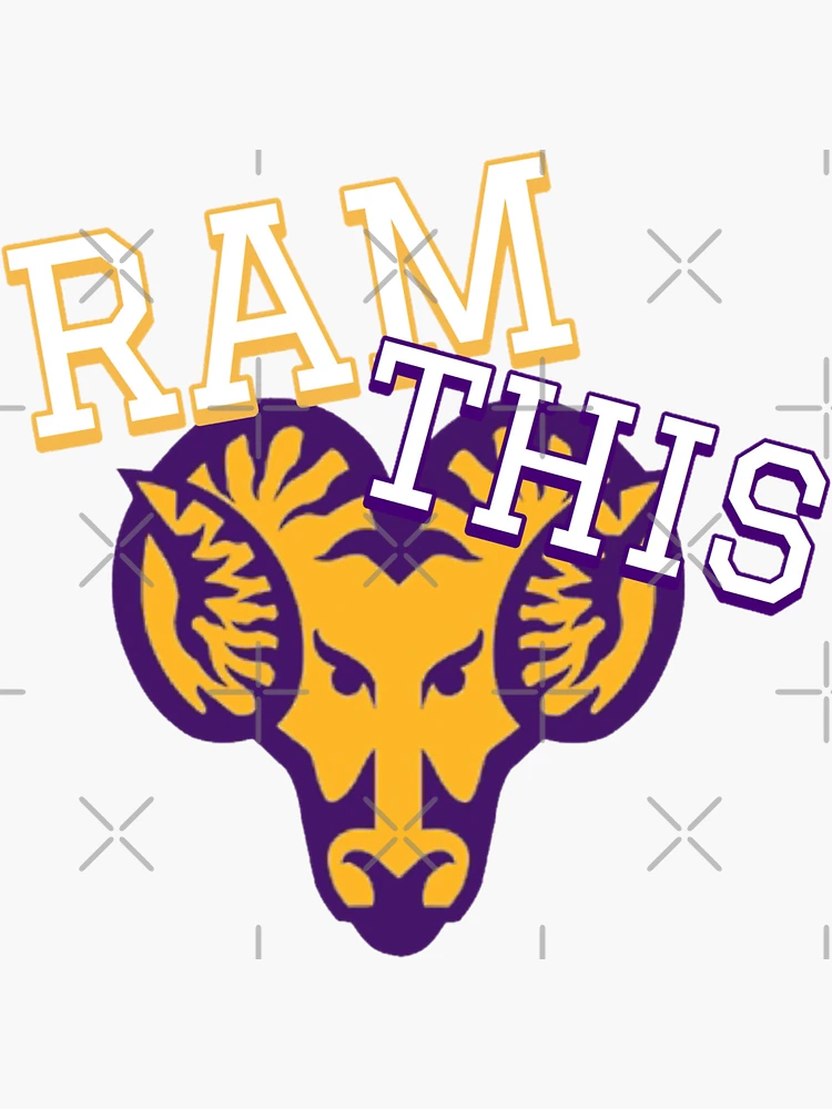 West Chester University RAM Car Magnet - 5x4 Inch Magnetic Bumper Sticker