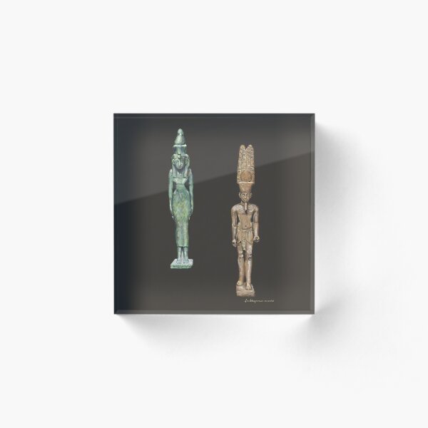 Mut and Amun Acrylic Block