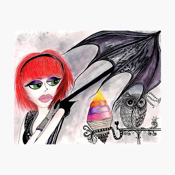Artikelvorschau, Umbrella and Icecream for rainy days entworfen und verkauft von InkyDreamz.
